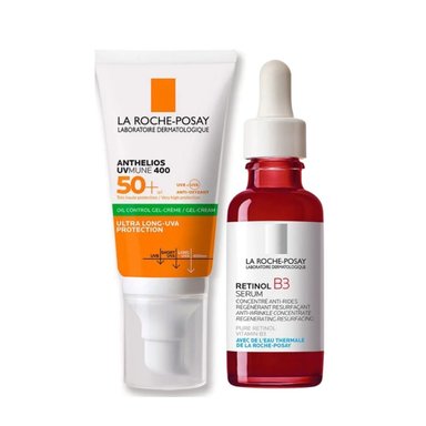 SET TRATAMIENTO FACIAL LA ROCHE - POSAY LRP ANTIEDAD RETINOL + PROTECCION SIN COLOR - 1