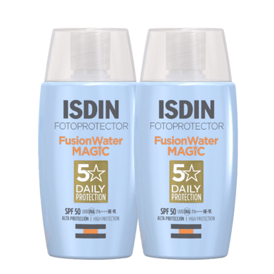 SET TRATAMIENTO FACIAL ISDIN DUO FOTOPROTECTOR FUSION WATER MAGIC SPF 50 50 ML - 1