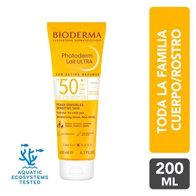 BLOQUEADOR CORPORAL BIODERMA PHOTODERM LAIT ULTRA SPF 50+ 200 ML - 1