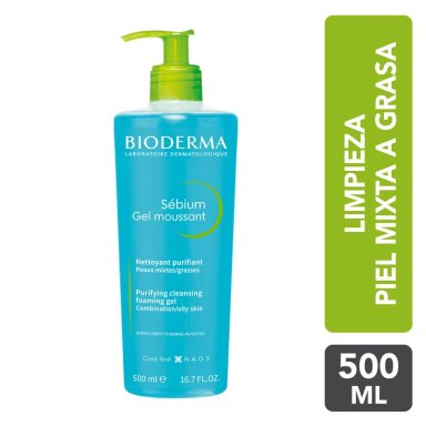 SET TRATAMIENTO FACIAL BIODERMA SEBIUM DUOPACK LIMPIEZA SENSIBIO + 500 ML - 5
