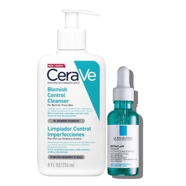 SET TRATAMIENTO FACIAL LA ROCHE POSAY DUO RUTINA LIMPIEZA ANTIMPERFECCIONES EFFACLAR SERUM + BLEMISH - 1