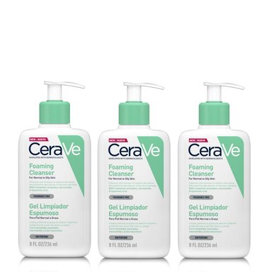 SET TRATAMIENTO FACIAL CERAVE TRIO GEL LIMPIADOR ESPUMOSO 236 ML - 1