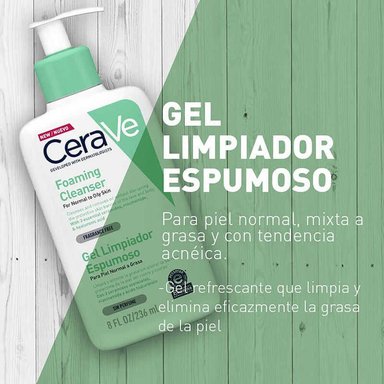 SET TRATAMIENTO FACIAL CERAVE TRIO GEL LIMPIADOR ESPUMOSO 236 ML - 3