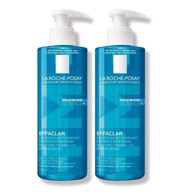 PACK 2 LIMPIEZA FACIAL LA ROCHE POSAY DUO GEL LIMPIADOR EFFACLAR PIELES MIXTAS A GRASAS 400 ML - 1