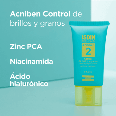 TRATAMIENTO FACIAL ISDIN RUTINA CUIDADO PROTECCION ANTI ACNE - 2