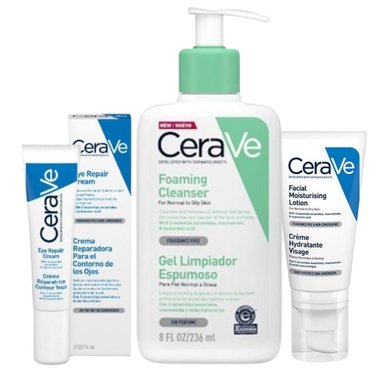 SET TRATAMIENTO CERAVE VELVET COMPLETO LIMPIEZA + HIDRATACION PM + CONTORNO OJOS - 1