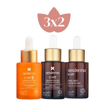 TRIO TRATAMIENTO COMPLETO SESDERMA LUMINOSIDAD + CORRECCIÓN DE OJERAS + ANTIENVEJECIMIENTO - 1