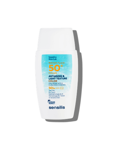 PROTECTOR SOLAR FACIAL SENSILIS WATERFLUID 50+ COLOR ULTRALIGERO - 1