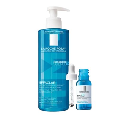 SET TRATAMIENTO FACIAL LA ROCHE POSAY LIMPIADOR PURIFICANTE + HYALU B5 OJOS - 1