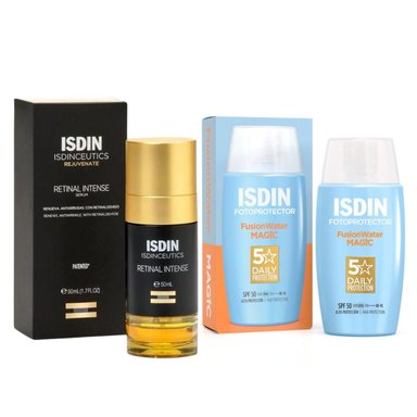 SET TRATAMIENTO FACIAL ISDIN FOTOPROTECCION ANTIEDAD FUSION WATER + RETINAL INTENSE - 1