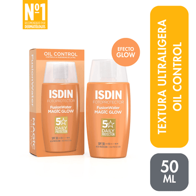 TRATAMIENTO FACIAL ISDIN FOTOPROTECTOR FUSION WATER MAGIC GLOW SPF 30 50 ML - 1