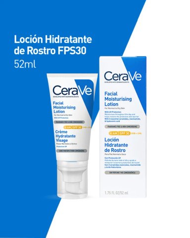 CERAVE CREMA HIDRATANTE FACIAL SPF 30 AM FACIAL MOISTURIZING LOTION 52ML - 2