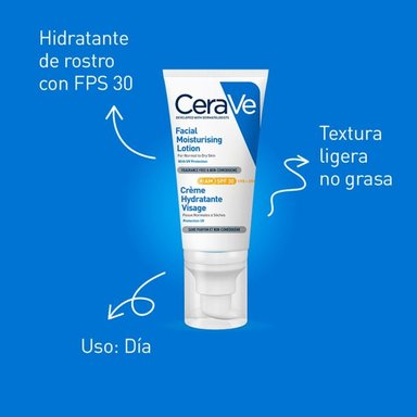 CERAVE CREMA HIDRATANTE FACIAL SPF 30 AM FACIAL MOISTURIZING LOTION 52ML - 6