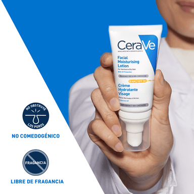 CERAVE CREMA HIDRATANTE FACIAL SPF 30 AM FACIAL MOISTURIZING LOTION 52ML - 8
