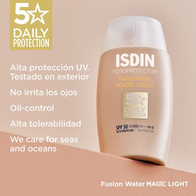 ISDIN FOTOPROTECTOR FUSION WATER MAGIC LIGHT SPF50 50ML - 4