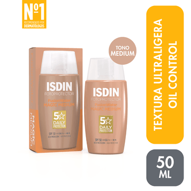 ISDIN FOTOPROTECTOR FUSION WATER MAGIC COLOR MEDIUM SPF 50 50ML