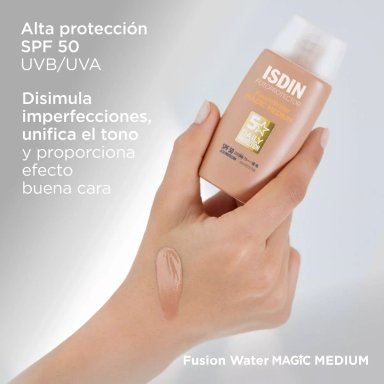 ISDIN FOTOPROTECTOR FUSION WATER MAGIC COLOR MEDIUM SPF 50 50ML - 2