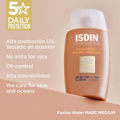ISDIN FOTOPROTECTOR FUSION WATER MAGIC COLOR MEDIUM SPF 50 50ML - 3