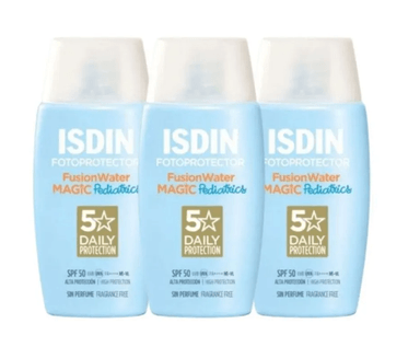 3 FOTOPROTECTORES ISDIN PEDIATRICOS FUSION WATER 50+ X 50 ML - 1