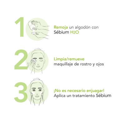 DUO SEBIUM LIMPIEZA E HIDRATACIÓN PROTECCIÓN PARA EL VERANO: GEL MOUSSANT 200ML + AGUA MICELAR H2O 250ML - 3