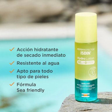DÚO FOTOPROTECTOR ISDIN HYDROLOTION 50+ 200ML - 2