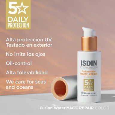 ISDIN FOTOPROTECTOR MAGIC AGE REPAIR FUSION WATER COLOR SFP50 50ML - 4