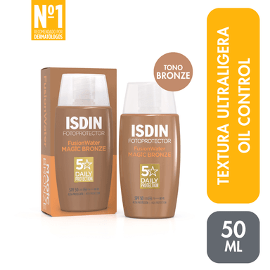 ISDIN  FOTOPROTECTOR FUSION WATER MAGIC BRONZE SPF 50 50ML - 1