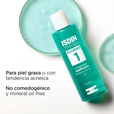 ISDIN ACNIBEN LIMPIADOR GEL MATIFICANTE 200ML - 3