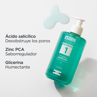 ISDIN ACNIBEN LIMPIADOR MATIFICANTE 400ML - 6