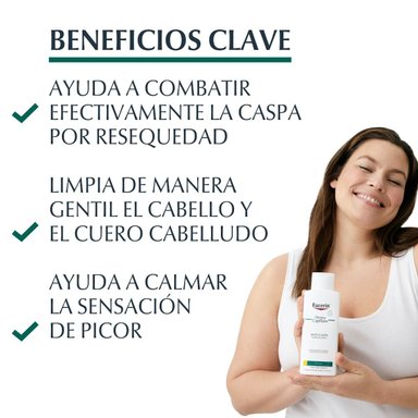 EUCERIN SHAMPOO DERMO CAPILAR ANTICASPA SECA - 2