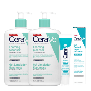PACK X2 GEL LIMPIADOR ESPUMOSO 473ML + 1 GEL CONTROL 40ML - 1