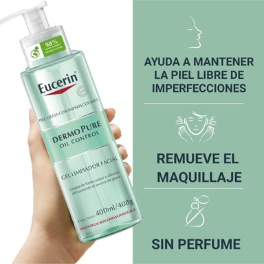 EUCERIN DERMOPURE GEL LIMPIADOR 400ML - 3