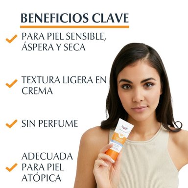 EUCERIN SUN CREMA FACIAL FPS 50 PLUS - 2