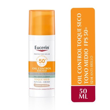 EUCERIN SUN OIL CONTROL TINTED CRÈME WITH SPF50+ MEDIUM - 1