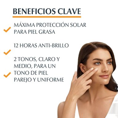 EUCERIN SUN OIL CONTROL TINTED CRÈME WITH SPF50+ MEDIUM - 2