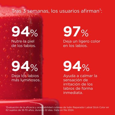 ISDIN REPARADOR LABIAL COLOR ROJO - 6