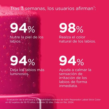 ISDIN REPARADOR LABIAL COLOR ROSA - 6