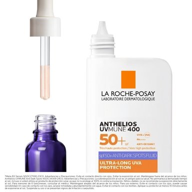 PACK ANTI-MANCHAS LA ROCHE POSAY: SÉRUM MELA B3 30ML + ANTHELIOS UVMUNE ANTI DARK SPOTS 50ML - 2