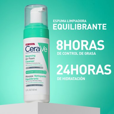 CERAVE LIMPIADOR AIR FOAM REEQUILIBRANTE 148ML - 3