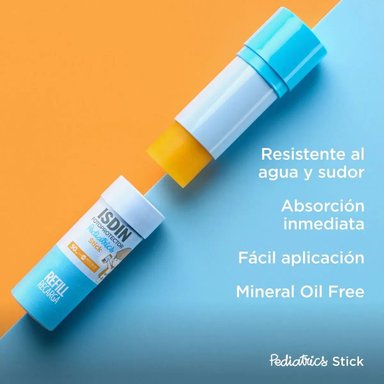 PACK ISDIN FOTOPROTECTOR PEDIATRICO EN BARRA + REFILL - 3