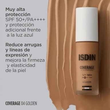 BASE DE MAQUILLAJE ISDIN COVERAGE 4.0 GOLDEN SPF50+ 30 GR - 2