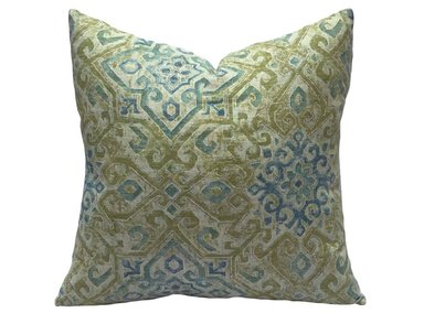 COJIN MAAT ROSETAS JADE EN 45X45CMS