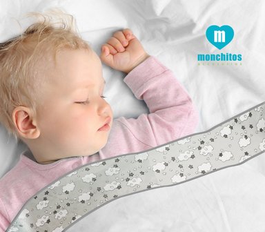 SÁBANAS MONCHITOS ACCESORIOS P&P PLOMO NUBES MEDIDAS ESPECIALES