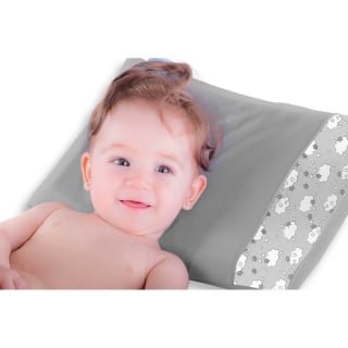 ALMOHADA MONCHITOS ACCESORIOS NUBES 35 X 25CM ALGODÓN PLATINUM GREY FRESH PILLOW PLOMO