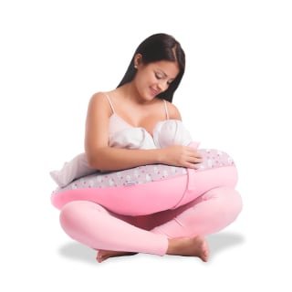 ALMOHADA MONCHITOS ACCESORIOS NUBES 85 X 50CM ALGODÓN ROSADO BUMER PILLOW ROSA BB