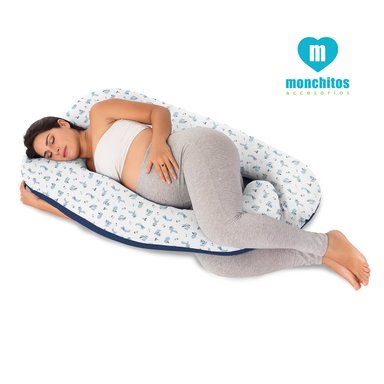 ALMOHADÓN MONCHITOS ACCESORIOS ZORRITOS AZUL