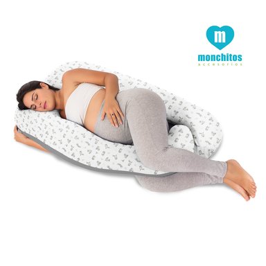 ALMOHADÓN MONCHITOS ACCESORIOS ZORRITOS GRIS CLARO