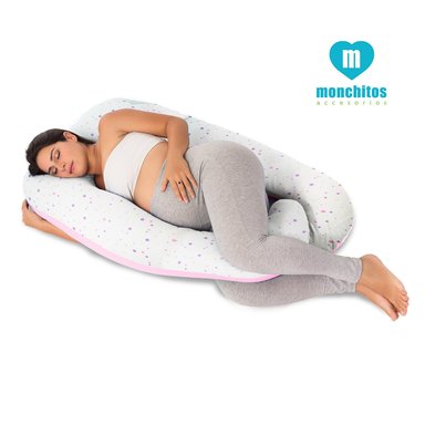 ALMOHADÓN MONCHITOS ACCESORIOS ESTRELLA ROSADO