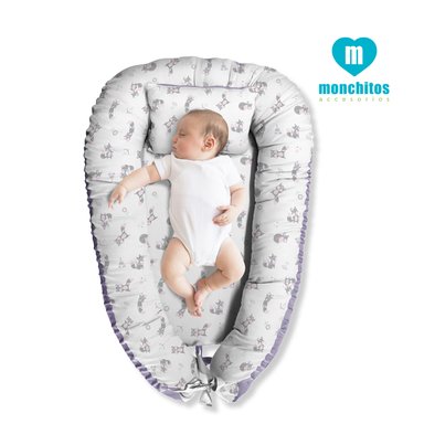 NIDO COLECHO MONCHITOS ACCESORIOS LILA ZORRITOS