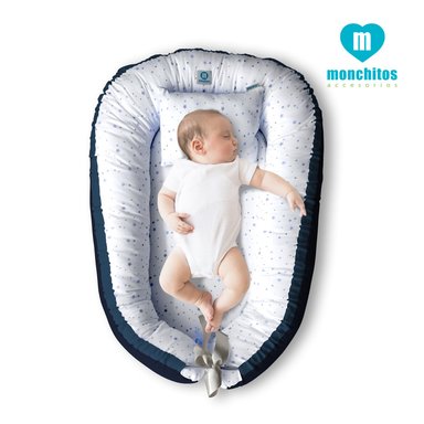 NIDO COLECHO MONCHITOS ACCESORIOS AZUL ESTRELLA